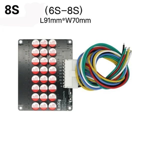 Активний балансир 5A 6S&ndash;8S EK-C8S5A для Li-ion / LiFePO4 акумуляторних батарей 70012 фото