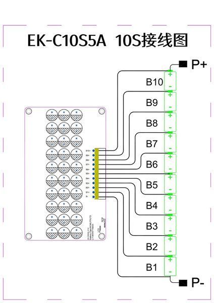 Активний балансир 5A 8S&ndash;10S EK-C10S5A для Li-ion / LiFePO4 акумуляторних батарей 70013 фото