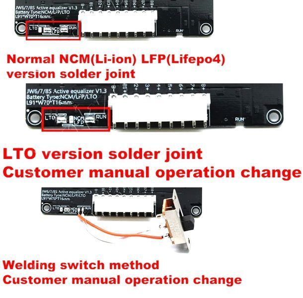 Активний балансир 5A 4S 5S 6S (версія 6S) для Li-Ion / LiFePO4 / LTO акумуляторів 2314656 фото