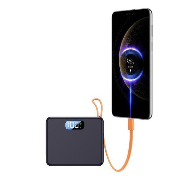 Корпус повербанка K2 на 2 акумулятори 21700, 22,5 Вт, USB-C PD/QC, чорний 70019 фото