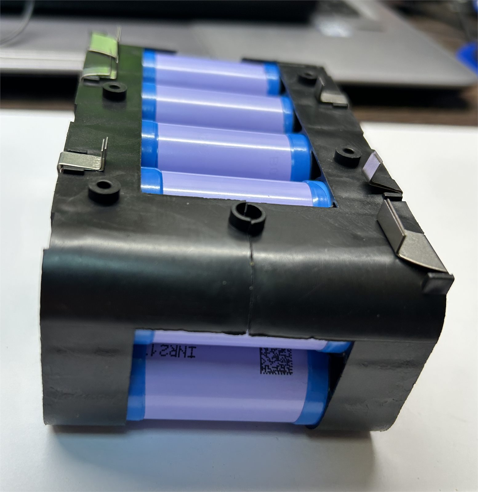 Готова зварена збірка 5S2P перед встановленням BMS плати